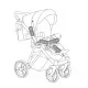 Carucior 3 in 1 Camarelo Previo 2 Carucior 3 in 1 Camarelo Previo 2