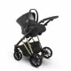 Carucior copii 3 in 1 Camarelo Zeo Gold Carucior copii 3 in 1 Camarelo Zeo Gold