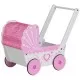 Carucior de papusi din lemn TT003 Ecotoys - Roz Carucior de papusi din lemn TT003 Ecotoys - Roz