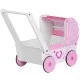 Carucior de papusi din lemn TT003 Ecotoys - Roz Carucior de papusi din lemn TT003 Ecotoys - Roz