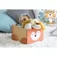 Carucior din lemn pentru depozitarea jucariilor Ecotoys 2902 Carucior din lemn pentru depozitarea jucariilor Ecotoys 2902