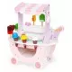 Carucior din lemn tip magazin de inghetata Ecotoys TL89015 Carucior din lemn tip magazin de inghetata Ecotoys TL89015