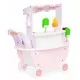 Carucior din lemn tip magazin de inghetata Ecotoys TL89015 Carucior din lemn tip magazin de inghetata Ecotoys TL89015