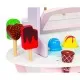 Carucior din lemn tip magazin de inghetata Ecotoys TL89015 Carucior din lemn tip magazin de inghetata Ecotoys TL89015
