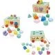 Carucior educational cu blocuri din lemn Ecotoys HM015197 Carucior educational cu blocuri din lemn Ecotoys HM015197