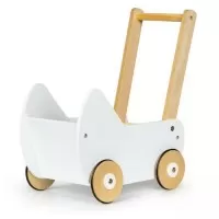Carucior pentru papusi din lemn Ecotoys