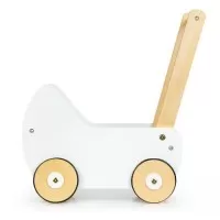 Carucior pentru papusi din lemn Ecotoys
