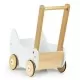 Carucior pentru papusi din lemn Ecotoys Carucior pentru papusi din lemn Ecotoys