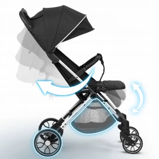 Carucior sport pentru copii, 78 x 33 x 104 cm, Nukido Paseo, Negru Carucior sport pentru copii, 78 x 33 x 104 cm, Nukido Paseo, Negru
