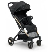 Carucior sport pentru copii, 78 x 33 x 104 cm, Nukido Paseo, Negru cu auriu