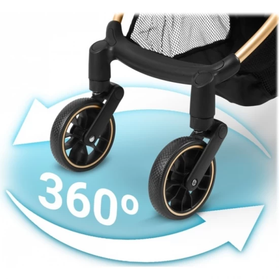Carucior sport pentru copii, 78 x 33 x 104 cm, Nukido Paseo, Negru cu auriu Carucior sport pentru copii, 78 x 33 x 104 cm, Nukido Paseo, Negru cu auriu