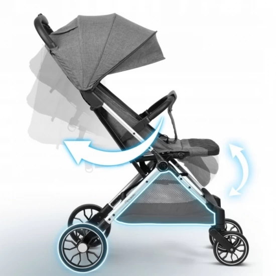 Carucior sport pentru copii, 78 x 33 x 104 cm, Nukido Paseo, Gri Carucior sport pentru copii, 78 x 33 x 104 cm, Nukido Paseo, Gri