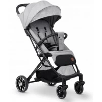 Carucior sport pentru copii, 78 x 33 x 104 cm, Nukido Paseo, Gri deschis