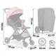 Carucior sport pentru copii, 78 x 33 x 104 cm, Nukido Paseo, Roz Carucior sport pentru copii, 78 x 33 x 104 cm, Nukido Paseo, Roz
