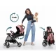 Carucior sport pentru copii, 78 x 33 x 104 cm, Nukido Paseo, Roz Carucior sport pentru copii, 78 x 33 x 104 cm, Nukido Paseo, Roz