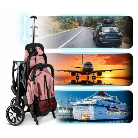 Carucior sport pentru copii, 78 x 33 x 104 cm, Nukido Paseo, Roz Carucior sport pentru copii, 78 x 33 x 104 cm, Nukido Paseo, Roz