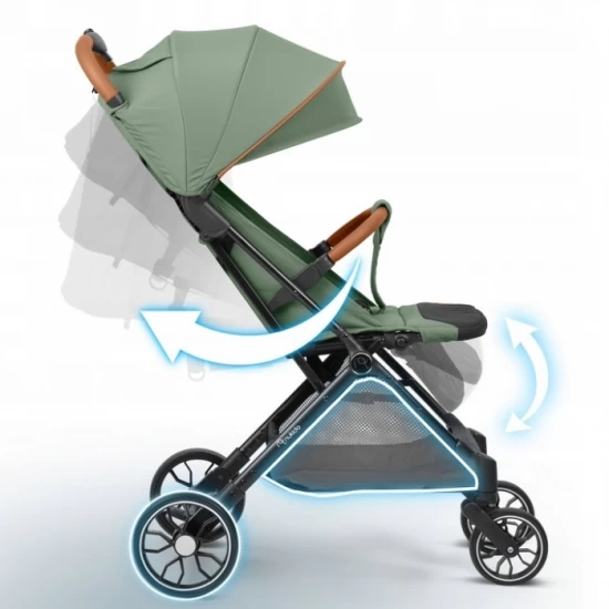 Carucior sport pentru copii, 78 x 33 x 104 cm, Nukido Paseo, Verde Carucior sport pentru copii, 78 x 33 x 104 cm, Nukido Paseo, Verde
