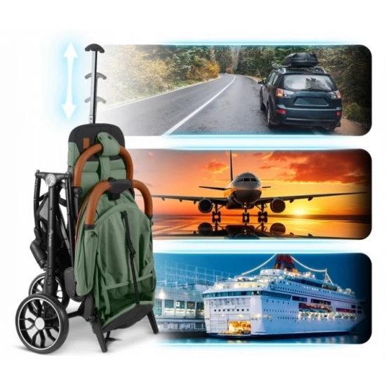 Carucior sport pentru copii, 78 x 33 x 104 cm, Nukido Paseo, Verde Carucior sport pentru copii, 78 x 33 x 104 cm, Nukido Paseo, Verde
