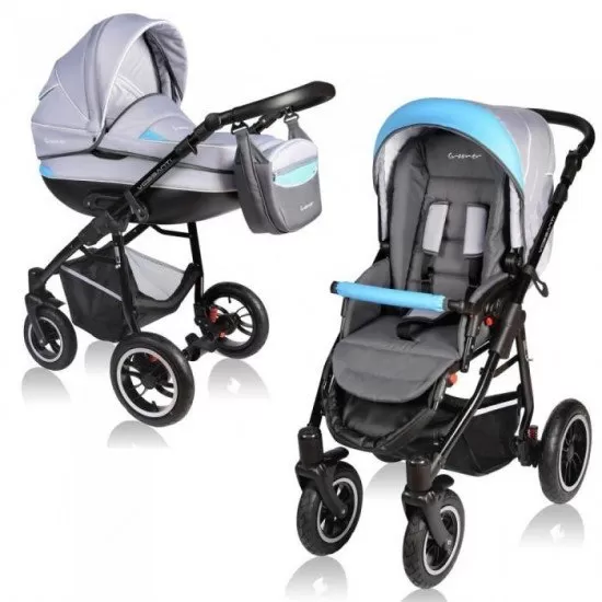 Carucior Vessanti Crooner 2 in 1 - Blue/Gray Carucior Vessanti Crooner 2 in 1 - Blue/Gray