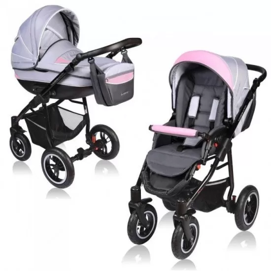 Carucior Vessanti Crooner 2 in 1 - Pink/Gray Carucior Vessanti Crooner 2 in 1 - Pink/Gray