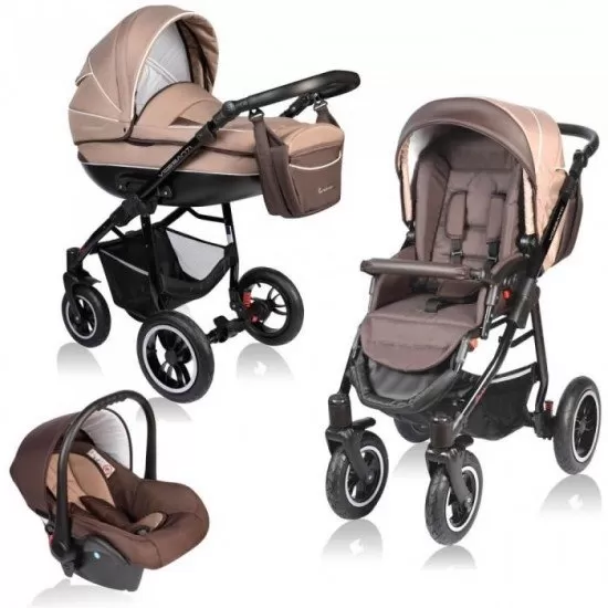 Carucior Vessanti Crooner 3 in 1 - Beige Carucior Vessanti Crooner 3 in 1 - Beige