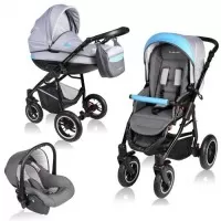 Carucior Vessanti Crooner 3 in 1 - Blue/Gray