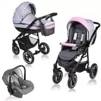 Carucior Vessanti Crooner 3 in 1 - Pink/Gray