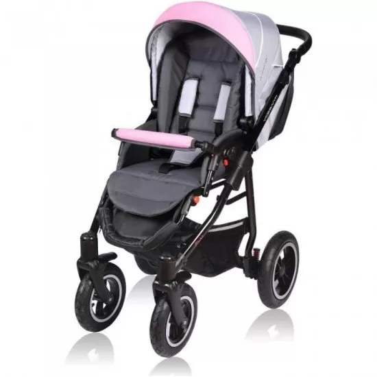 Carucior Vessanti Crooner 3 in 1 - Pink/Gray Carucior Vessanti Crooner 3 in 1 - Pink/Gray