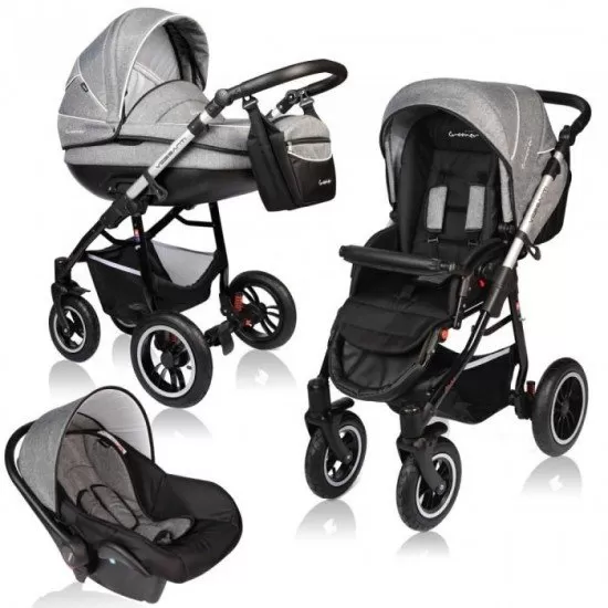 Carucior Vessanti Crooner Prestige 3 in 1 - Gray Carucior Vessanti Crooner Prestige 3 in 1 - Gray