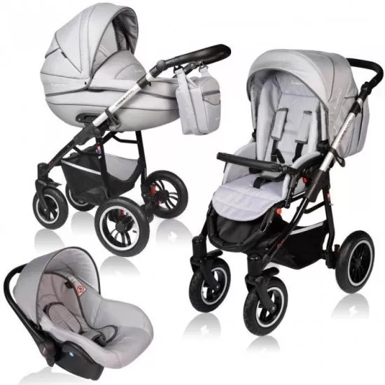 Carucior Vessanti Crooner Prestige 3 in 1 - Light Gray Carucior Vessanti Crooner Prestige 3 in 1 - Light Gray