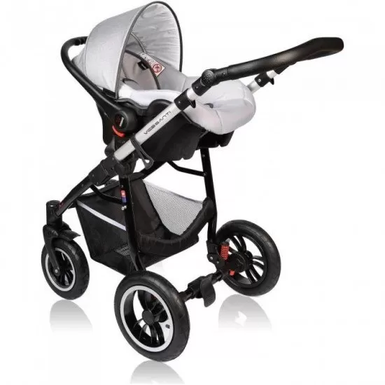 Carucior Vessanti Crooner Prestige 3 in 1 - Light Gray Carucior Vessanti Crooner Prestige 3 in 1 - Light Gray