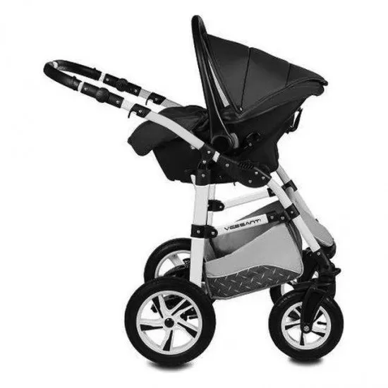 Carucior Vessanti Flamingo Easy Drive 3 in 1- Beige Carucior Vessanti Flamingo Easy Drive 3 in 1- Beige