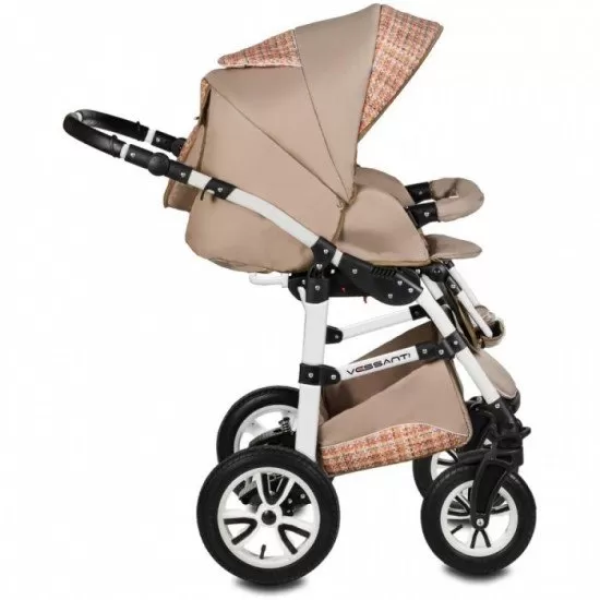 Carucior Vessanti Flamingo Easy Drive 3 in 1- Beige Carucior Vessanti Flamingo Easy Drive 3 in 1- Beige