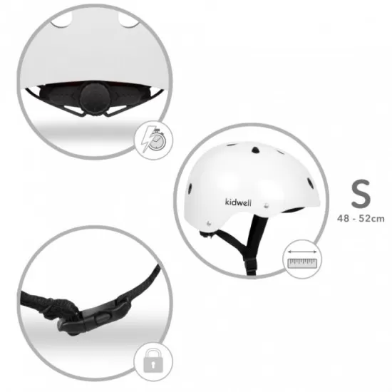 Casca de protectie pentru copii Kidwell ORIX - Alb Casca de protectie pentru copii Kidwell ORIX - Alb