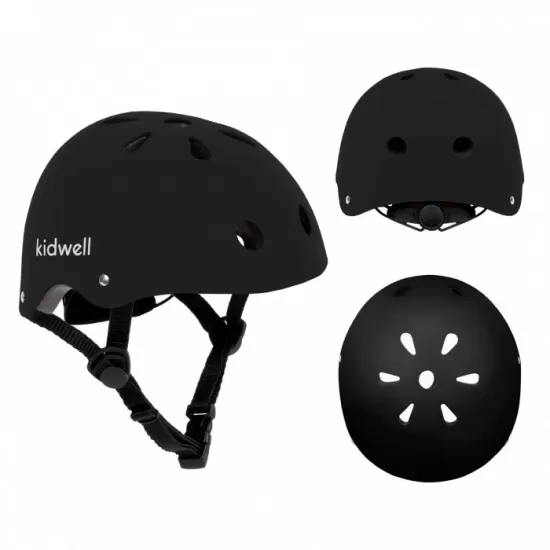 Casca de protectie pentru copii Kidwell ORIX II, marimea M 52-56 cm - Black Mat Casca de protectie pentru copii Kidwell ORIX II, marimea M 52-56 cm - Black Mat