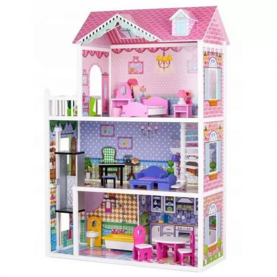 Casuta de basm Capsunica Ecotoys cu lift Casuta de basm Capsunica Ecotoys cu lift