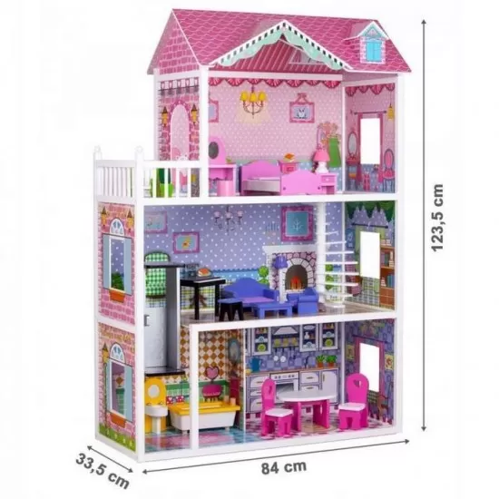 Casuta de basm Capsunica Ecotoys cu lift Casuta de basm Capsunica Ecotoys cu lift