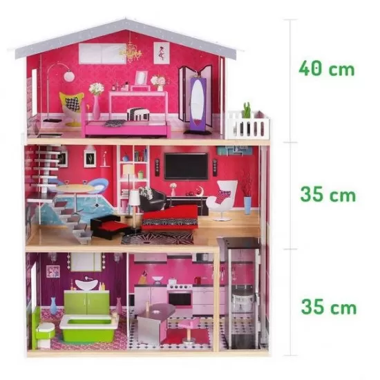Casuta papusi de basm Malibu Ecotoys