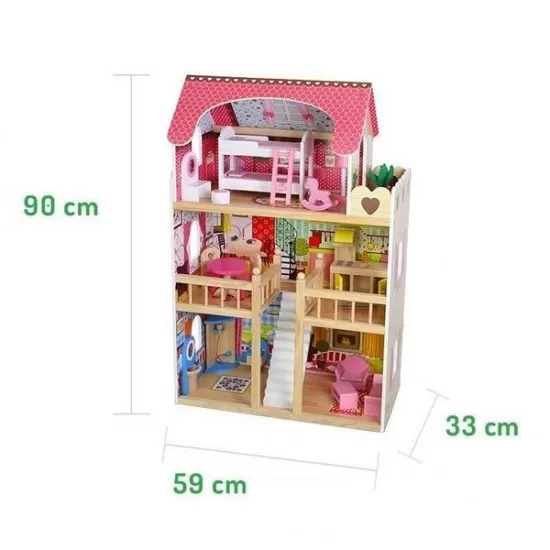 Casuta papusi de basm zmeurica 4109 Ecotoys Casuta papusi de basm zmeurica 4109 Ecotoys