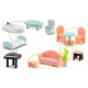 Casuta de papusi din lemn cu 3 etaje, mobilier inclus, 60 x 24 x 70 cm, Ricokids RK-878 - Roz Casuta de papusi din lemn cu 3 etaje, mobilier inclus, 60 x 24 x 70 cm, Ricokids RK-878 - Roz