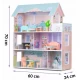 Casuta de papusi din lemn cu 3 etaje, mobilier inclus, 60 x 24 x 70 cm, Ricokids RK-878 - Roz Casuta de papusi din lemn cu 3 etaje, mobilier inclus, 60 x 24 x 70 cm, Ricokids RK-878 - Roz