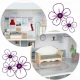Casuta de papusi din lemn cu 3 etaje, mobilier inclus, 60 x 24 x 70 cm, Ricokids RK-878 - Albastru deschis Casuta de papusi din lemn cu 3 etaje, mobilier inclus, 60 x 24 x 70 cm, Ricokids RK-878 - Albastru deschis