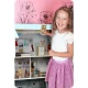 Casuta de papusi din lemn cu 3 etaje, mobilier inclus, 60 x 24 x 70 cm, Ricokids RK-878 - Albastru deschis Casuta de papusi din lemn cu 3 etaje, mobilier inclus, 60 x 24 x 70 cm, Ricokids RK-878 - Albastru deschis