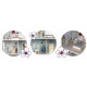 Casuta de papusi din lemn cu 3 etaje, mobilier inclus, 60 x 24 x 70 cm, Ricokids RK-878 - Albastru deschis Casuta de papusi din lemn cu 3 etaje, mobilier inclus, 60 x 24 x 70 cm, Ricokids RK-878 - Albastru deschis