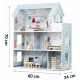 Casuta de papusi din lemn cu 3 etaje, mobilier inclus, 60 x 24 x 70 cm, Ricokids RK-878 - Albastru deschis Casuta de papusi din lemn cu 3 etaje, mobilier inclus, 60 x 24 x 70 cm, Ricokids RK-878 - Albastru deschis