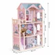 Casuta de papusi din lemn cu 3 etaje si mobilier Ecotoys