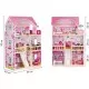 Casuta de papusi din lemn cu iluminare LED si mobilier Ecotoys HM006391