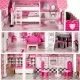 Casuta de papusi din lemn XXL cu lift si tobogan Ecotoys TL49059 Casuta de papusi din lemn XXL cu lift si tobogan Ecotoys TL49059