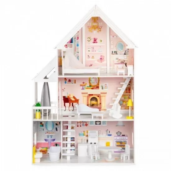 Casuta de papusi din lemn XXL Ecotoys 4127 Casuta de papusi din lemn XXL Ecotoys 4127