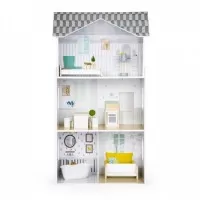 Casuta de papusi Grace din lemn cu mobilier Ecotoys